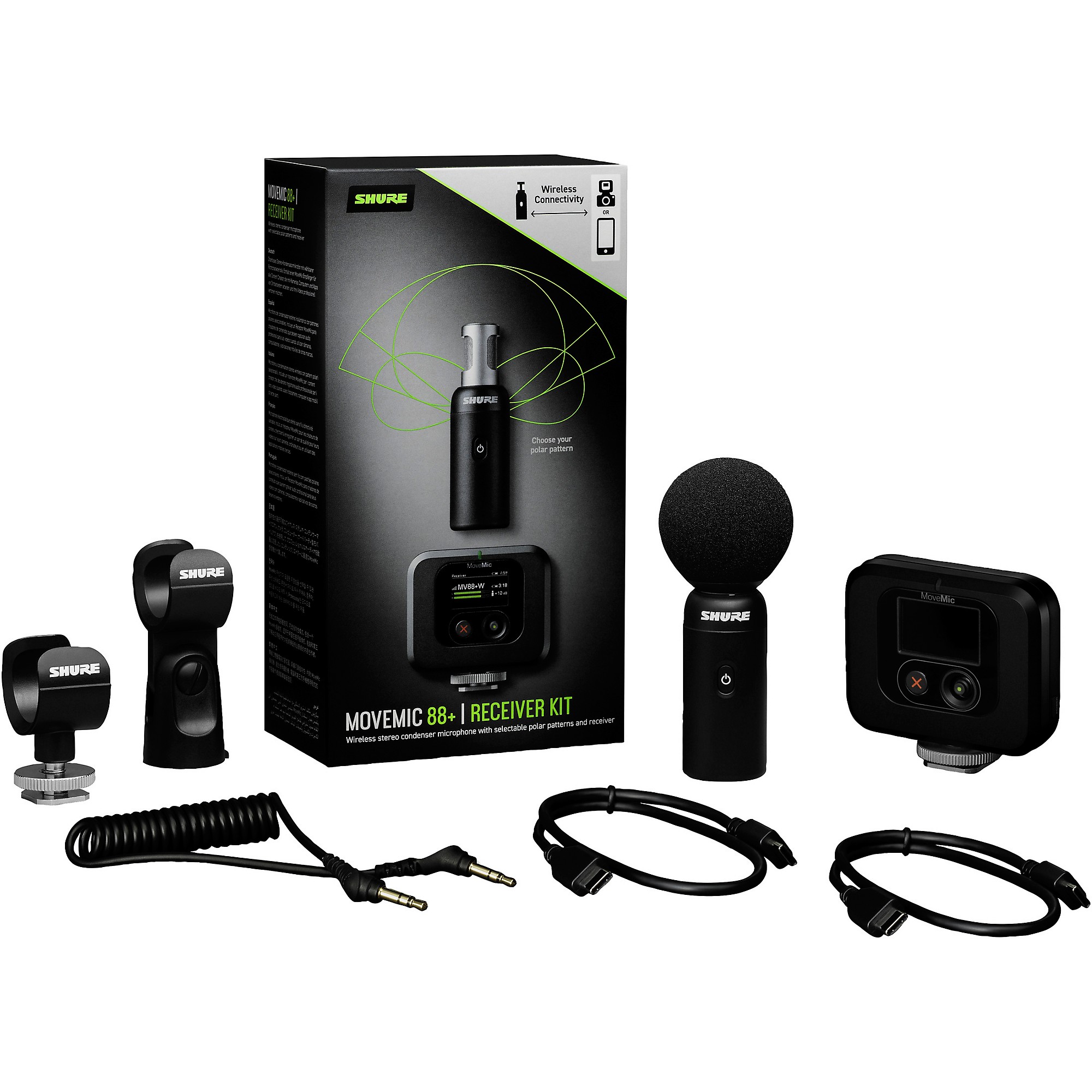 【Shure ワイヤレスマイク MoveMic 88+ 受信機キット】 Shure MoveMic88+ Receiver Kit | Guitar Center