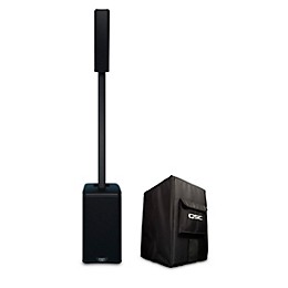 QSC Active 3-Way Column Loudspeaker With Cover, Black
