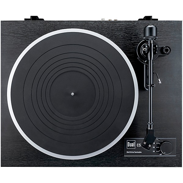 Dual Turntables CS418 Manual Turntable featuring an Ortofon Red Cartridge Black