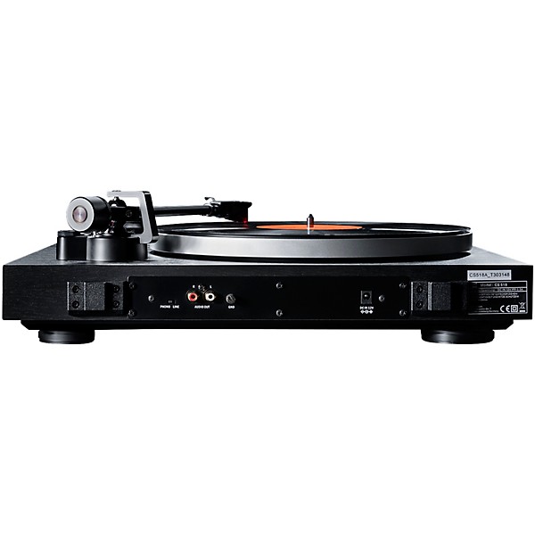 Dual Turntables CS518 Manual Turntable featuring Dual Twin Gimbal Arm and Ortofon Red Cartridge Black