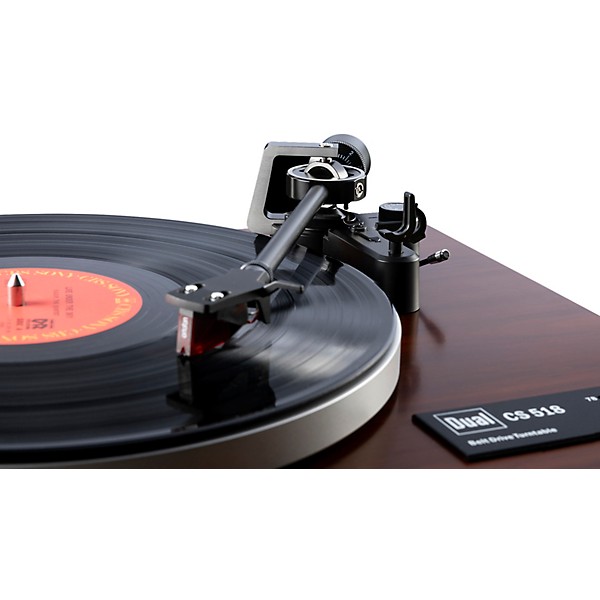 Dual Turntables CS518 Manual Turntable featuring Dual Twin Gimbal Arm and Ortofon Red Cartridge Walnut