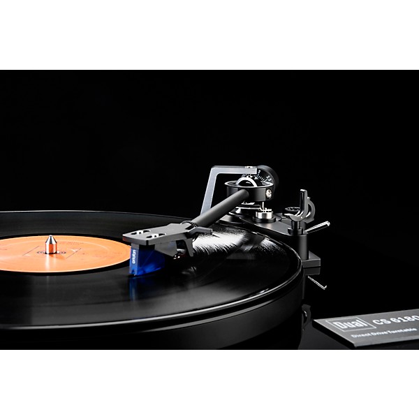 Dual Turntables CS618 Direct Drive Turntable with Auto Stop, Lift featuring an Ortofon Blue Cartridge Gloss Black