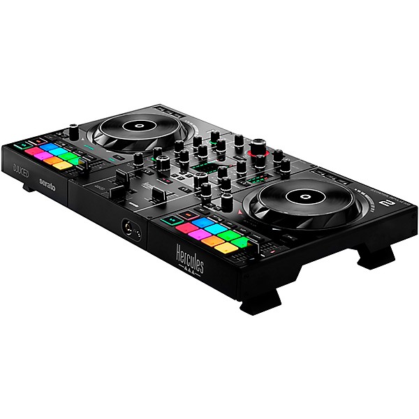Harbinger VARI V1112 12" Powered Speakers Package With Hercules DJ Inpulse 500 DJ Controller & Cables