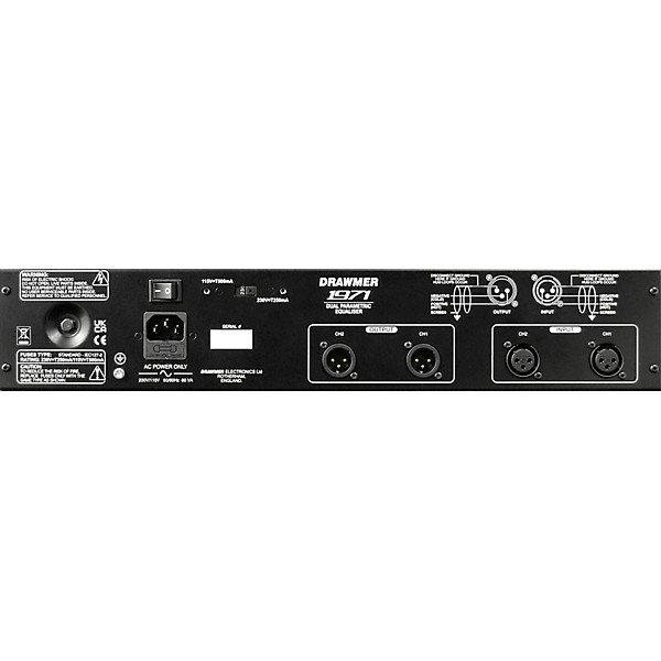 Drawmer 1971 Dual 4-band Parametric Equalizer