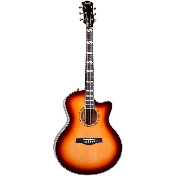 Godin Connaisseur Mahogany Mini Jumbo Acoustic-Electric Guitar Sunset Burst