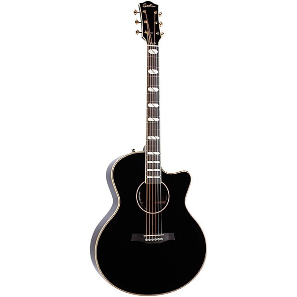 Godin Connaisseur Rosewood Mini Jumbo Acoustic-Electric Guitar Black