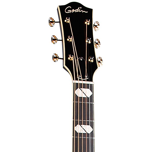 Godin Connaisseur Rosewood Mini Jumbo Acoustic-Electric Guitar Black