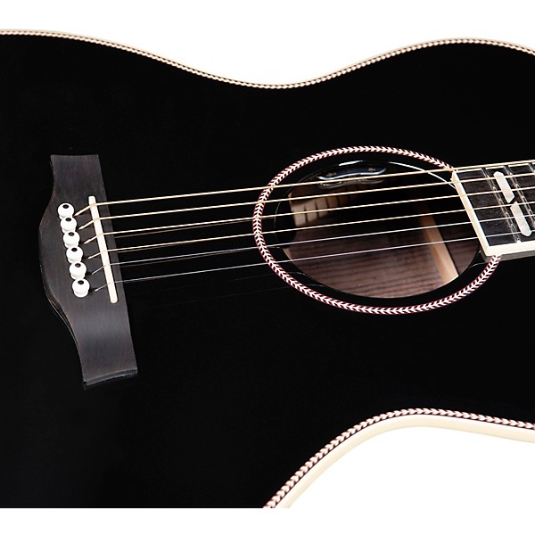 Godin Connaisseur Rosewood Mini Jumbo Acoustic-Electric Guitar Black