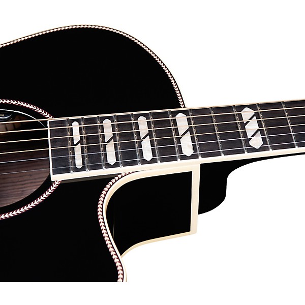 Godin Connaisseur Rosewood Mini Jumbo Acoustic-Electric Guitar Black