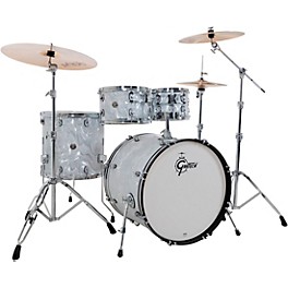 Gretsch Drums Catalina Club 4-Piece Shell Pack With 22" Bass Drum White Satin Flame