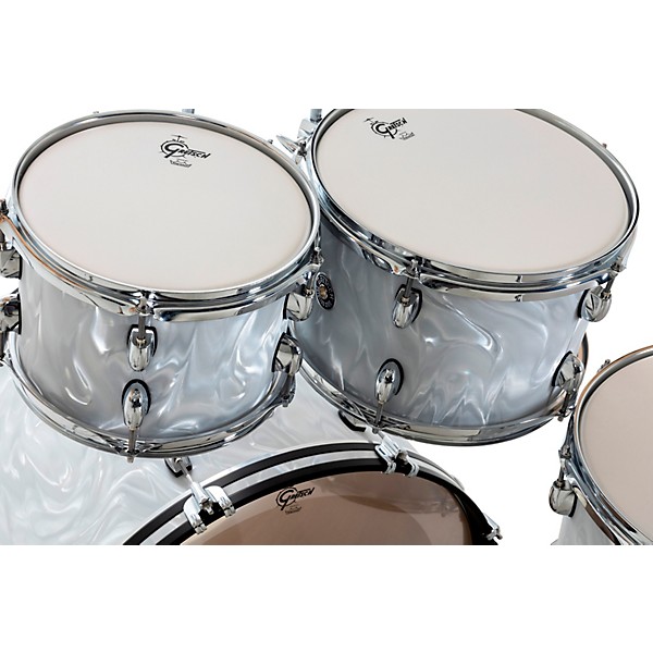 Gretsch Drums Catalina Club 4-Piece Shell Pack With 22" Bass Drum White Satin Flame