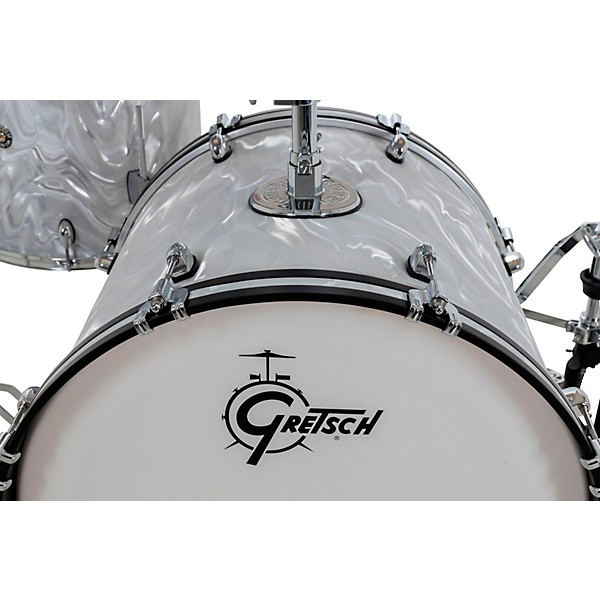 Gretsch Drums Catalina Club 4-Piece Shell Pack With 22" Bass Drum White Satin Flame