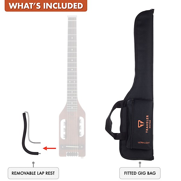 Traveler Guitar Ultra-Light Left-Handed Acoustic-Electric Guitar Antique Brown