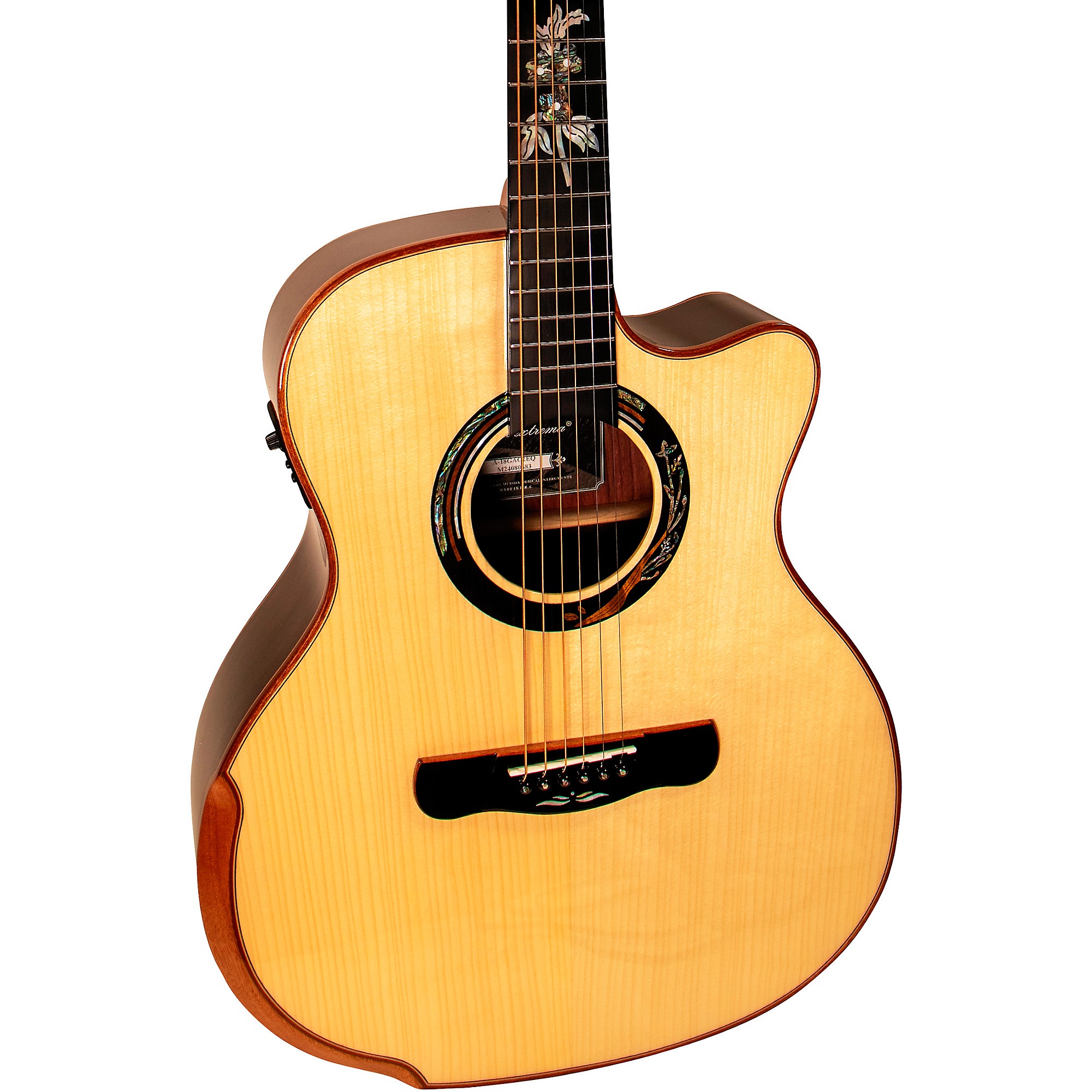 Merida A18GAC2 Grand Auditorium Acoustic-Electric Guitar - Natural