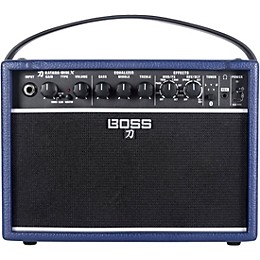 BOSS Katana Mini X 10W 1x5 Limited-Edition Battery-Powered Guitar Combo Amp Blue