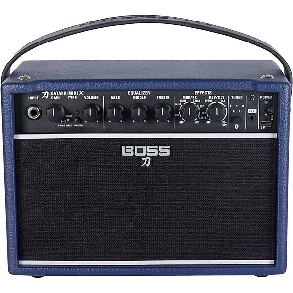 BOSS Katana Mini X 10W 1x5 Limited-Edition Battery-Powered Guitar Combo Amp Blue