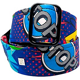 Get'm Get'm Good Vibes Pop Art Guitar Strap 2 in.