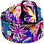 Get'm Get'm Good Vibes Groovy Flowers Guitar Strap 2 in.