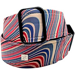 Get'm Get'm Good Vibes Groovy Guitar Strap Red 2 in.