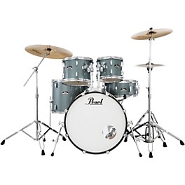 Pearl Roadshow 5-Piece Drum Set With Hardware and SABIAN PX Cymbals Charcoal Metallic