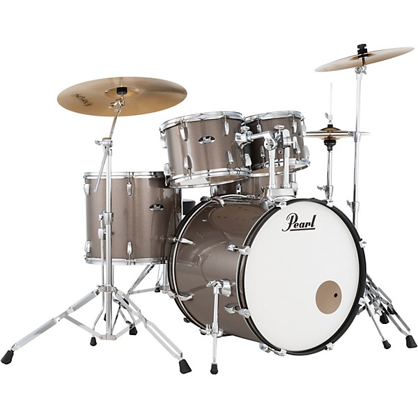 Pearl Roadshow 5-Piece Drum Set With Hardware and SABIAN PX Cymbals Bronze Metallic