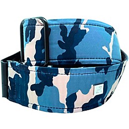 Get'm Get'm Camo Guitar Strap Blue 2 in.