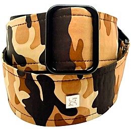 Get'm Get'm Camo Guitar Strap Brown 2 in.