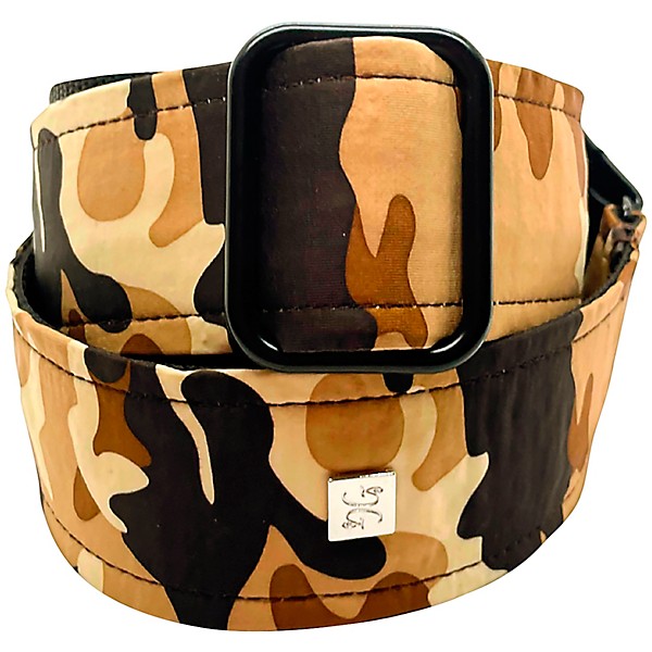 Get'm Get'm Camo Guitar Strap Brown 2 in.