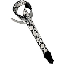 Get'm Get'm Electric Snake Guitar Strap White 2 in.