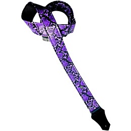 Get'm Get'm Electric Snake Guitar Strap Purple 2 in.