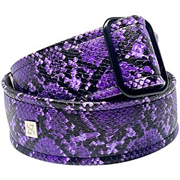 Get'm Get'm Electric Snake Guitar Strap Purple 2 in.