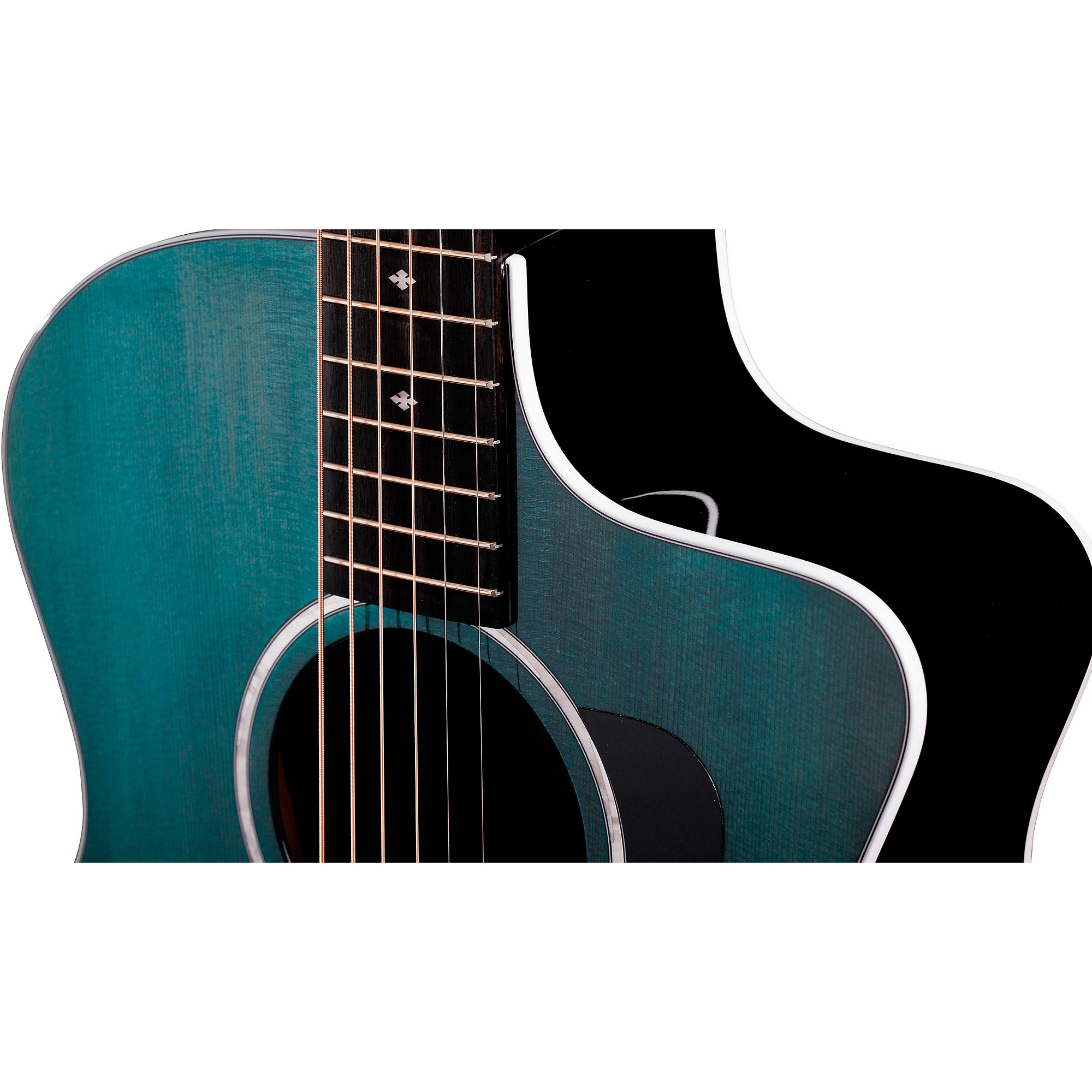 Taylor 214ce Grand Auditorium Acoustic-Electric Trans Blue