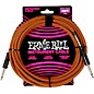 Ernie Ball Braided Straight to Straight Instrument Cable 18 ft. Pumpkin Pie thumbnail
