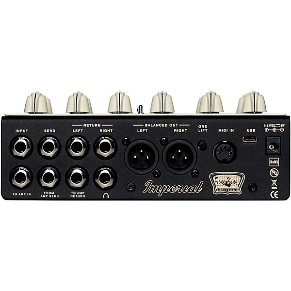 Tone King Imperial Preamp Effects Pedal Cream and Black