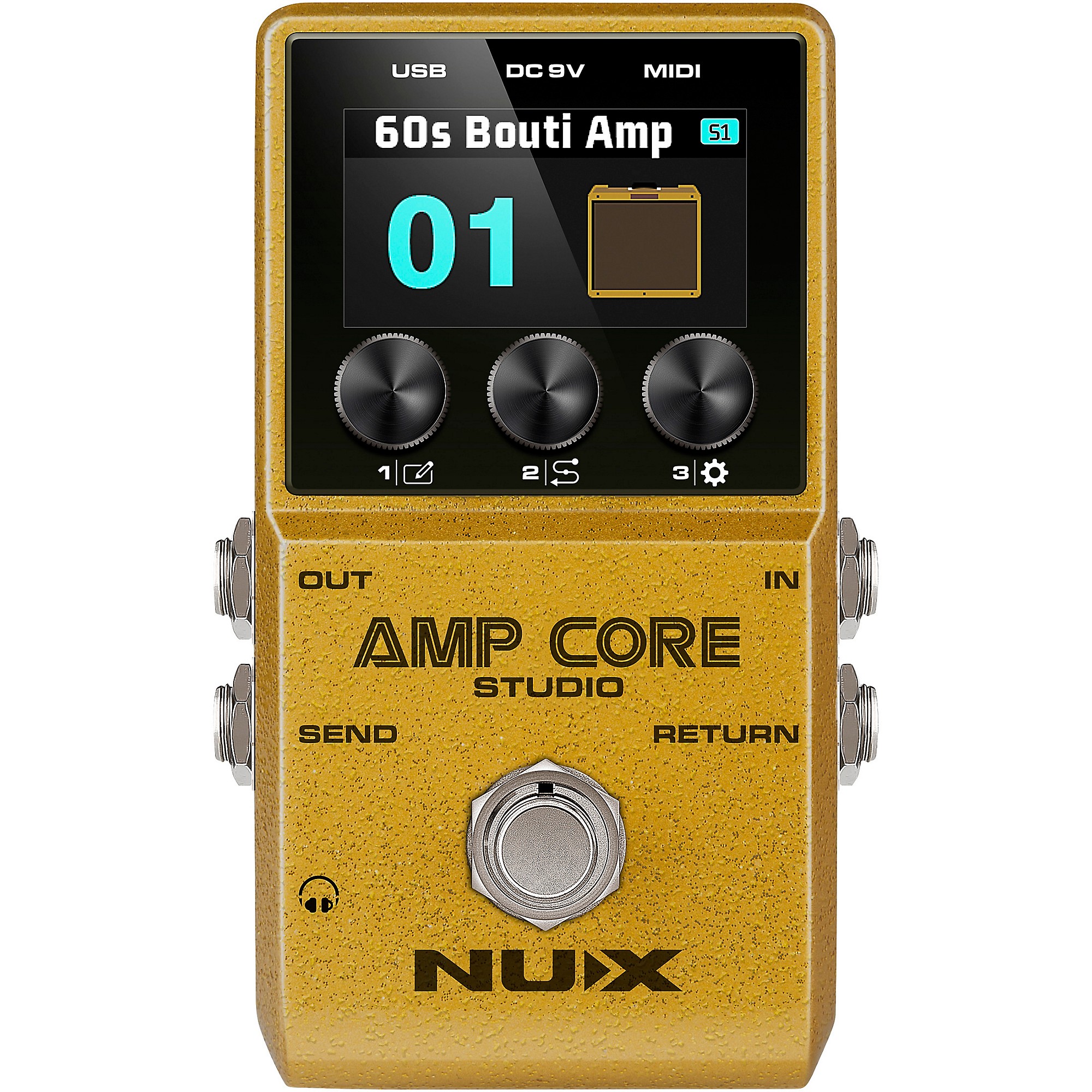 ギター NUX AMP CORE NUX Amp Core Studio Guitar Amp Modeling Pedal | Sweetwater