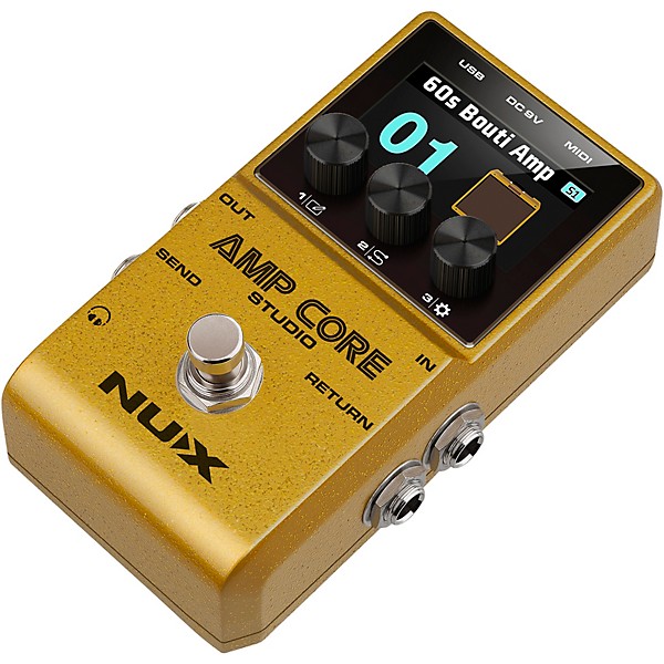 直送商品 Modeling Amp Studio Core Amp NUX Pedal Center Guitar | Gold ギター
