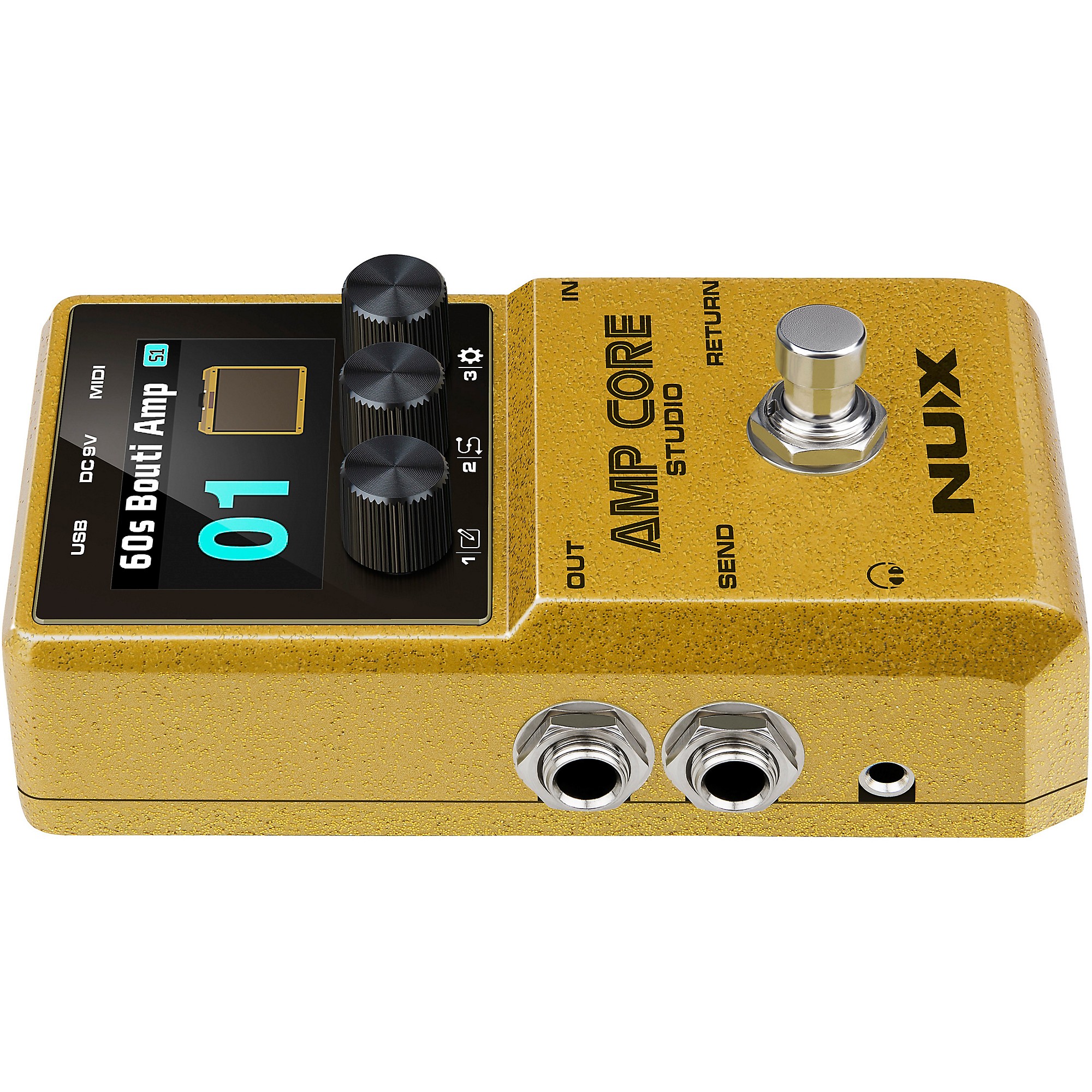 NUX Amp Core Studio Amp Modeling Pedal Gold | Guitar Center