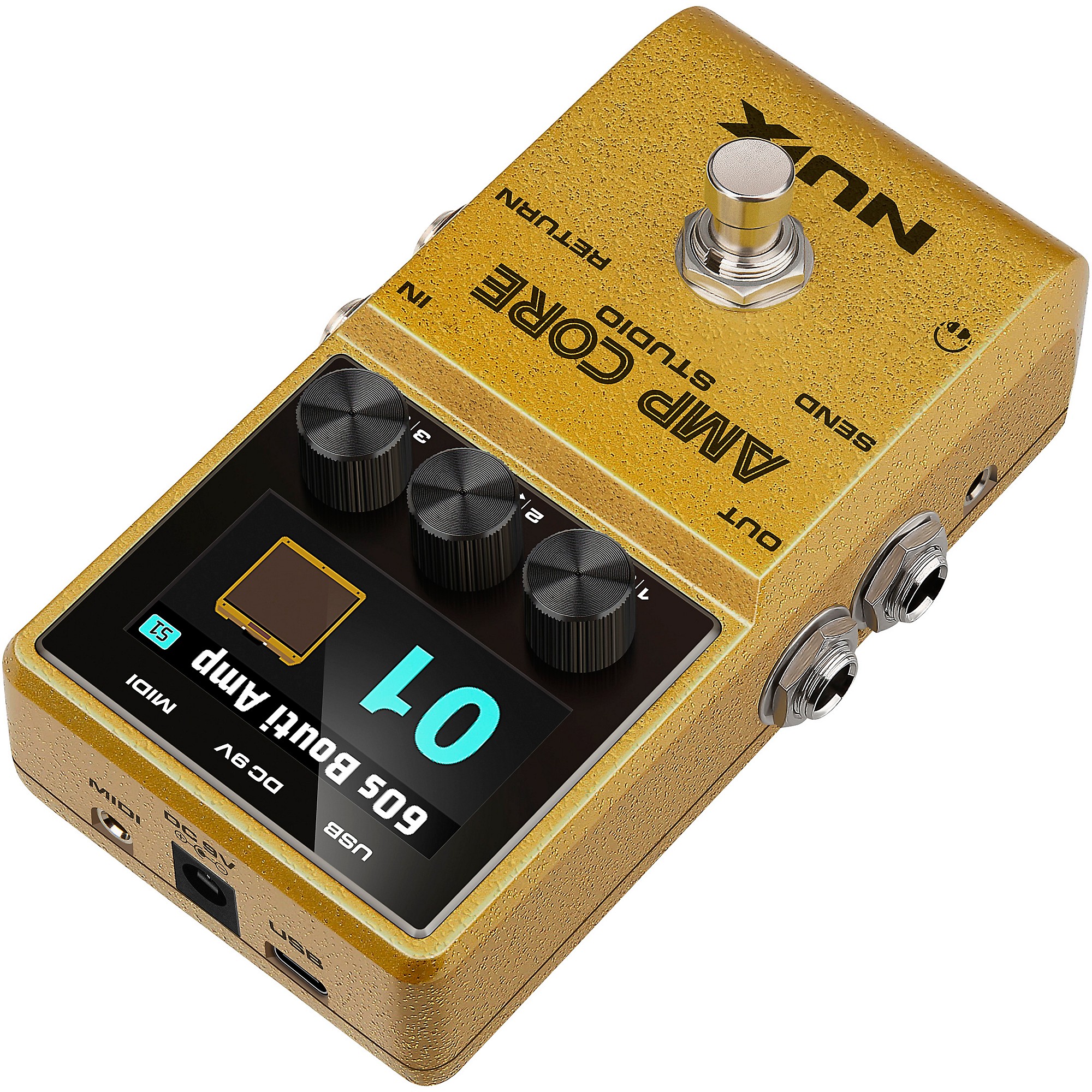 NUX Amp Core Studio Amp Modeling Pedal Gold | Guitar Center