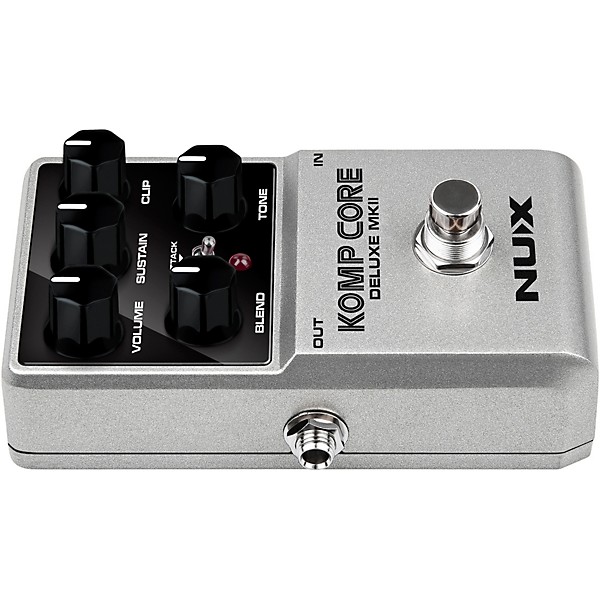 Open Box NUX Komp Core Deluxe MKII Compressor Effects Pedal Level 1 Silver