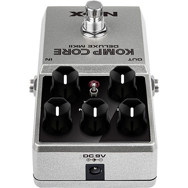 Open Box NUX Komp Core Deluxe MKII Compressor Effects Pedal Level 1 Silver