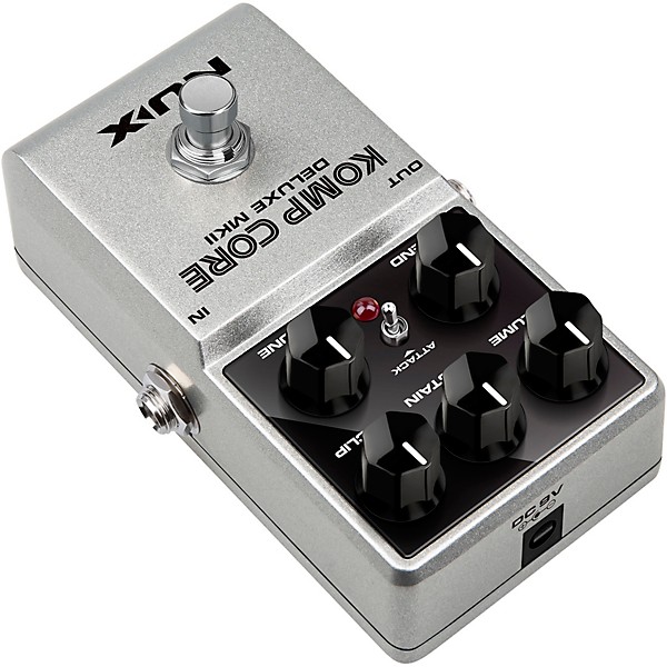Open Box NUX Komp Core Deluxe MKII Compressor Effects Pedal Level 1 Silver