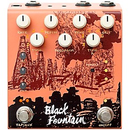 Old Blood Noise Endeavors Black Fountain Stereo Delay Effects Pedal Terracotta