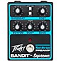 Peavey Bandit Supreme Teal Stripe Preamp Pedal Black and Teal thumbnail