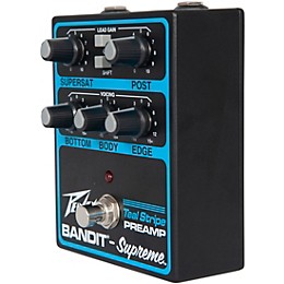 高級感 Peavey Bandit Supreme Teal Stripe Preamp Pedal Black and キッズ・ファミリー