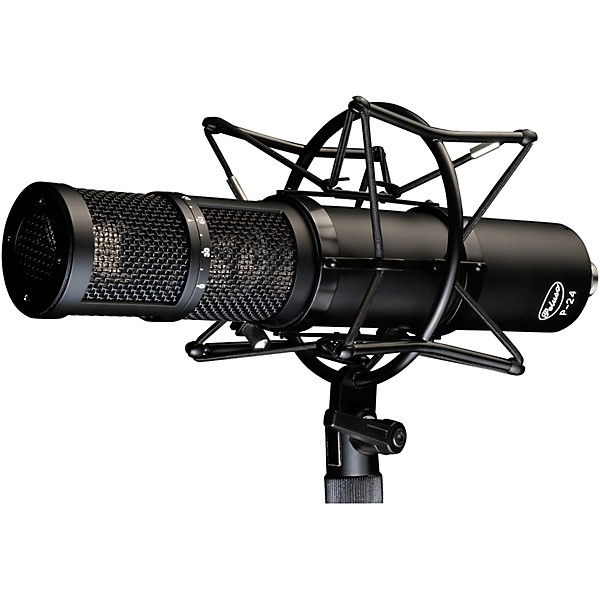 Peluso Microphone Lab P-24 Stereo Large Diaphragm Condenser Tube Microphone Kit. Matte Black