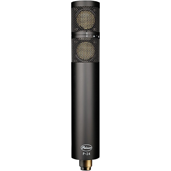 Peluso Microphone Lab P-24 Stereo Large Diaphragm Condenser Tube Microphone Kit. Matte Black