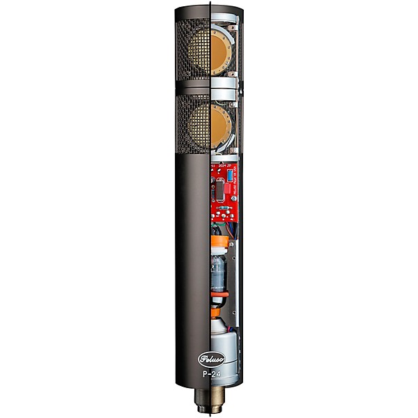 Peluso Microphone Lab P-24 Stereo Large Diaphragm Condenser Tube Microphone Kit. Matte Black