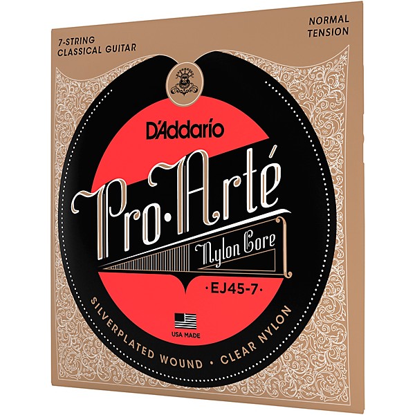 D'Addario Normal Tension Pro-Arte Nylon 7-String Classical Guitar Strings