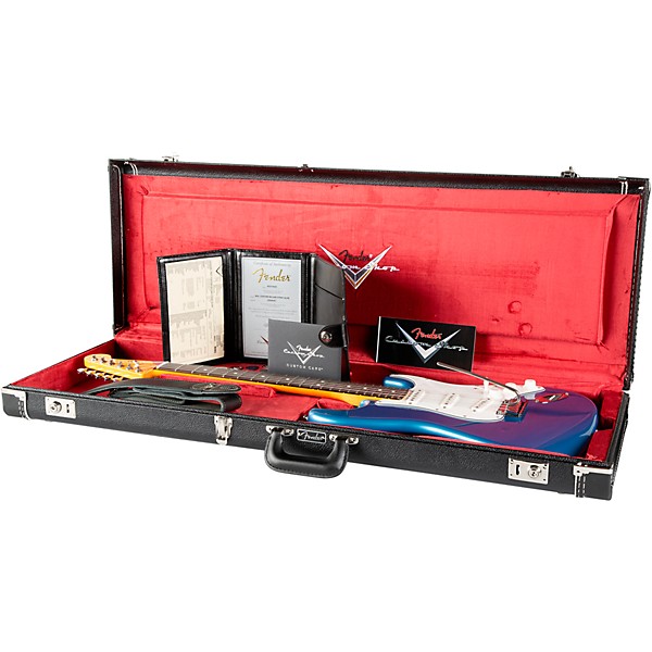 Fender Custom Shop Custom Deluxe Stratocaster NOS Limited-Edition Electric Guitar Aged Lake Placid Blue