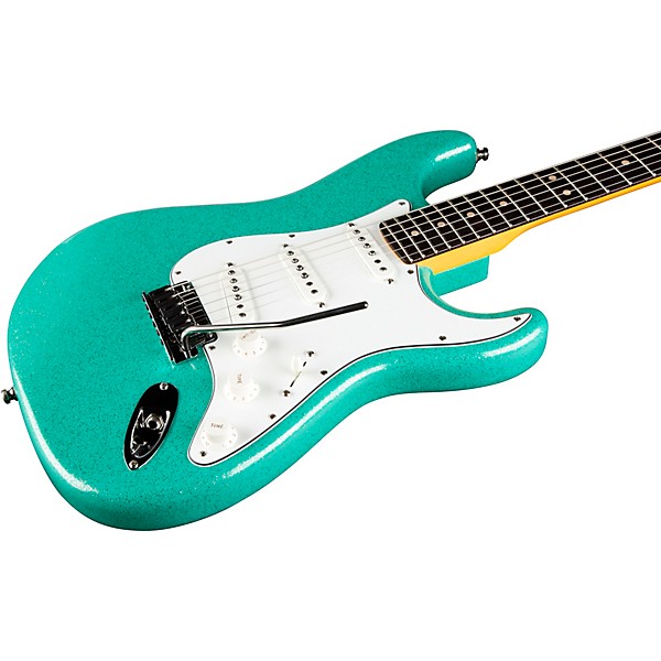 Fender Custom Shop Custom Deluxe Stratocaster NOS Limited-Edition Electric Guitar Sea Foam Green Sparkle